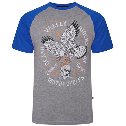 KAM Valley Riders Raglan T-Shirt Grey 